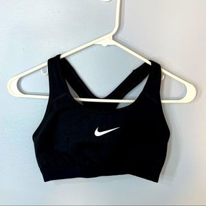Black Nike sports bra size S